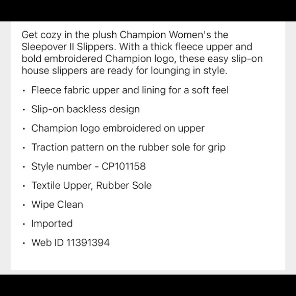 🆕 Champion SleepOver II Scarlet Slippers - Picture 8 of 8